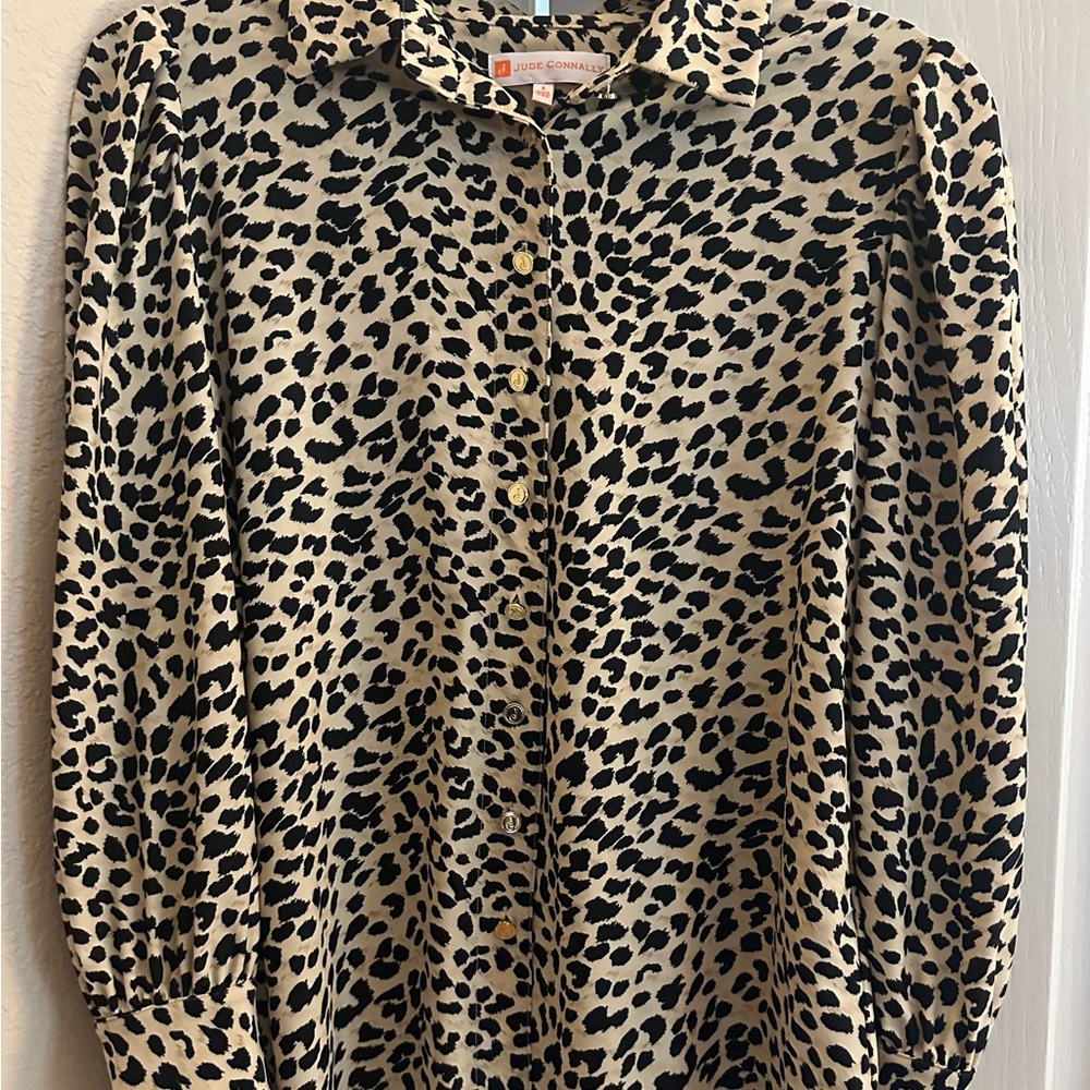 Jude Connally Animal Print Blouse